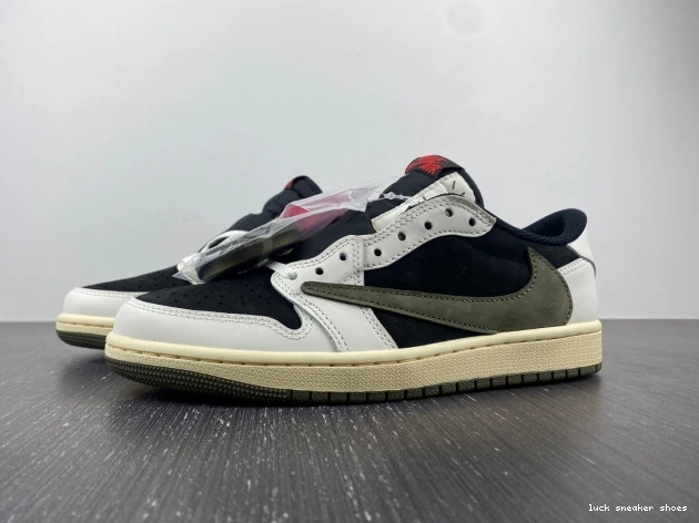 Cheap LUCY Travis DZ4137-106 1 Low Jordan x OG Air WMNS Olive Scott 0709